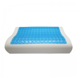 Contour Shape Pillow Gel Cooling Comfortable Memory Foam Pillow with Removable Cover