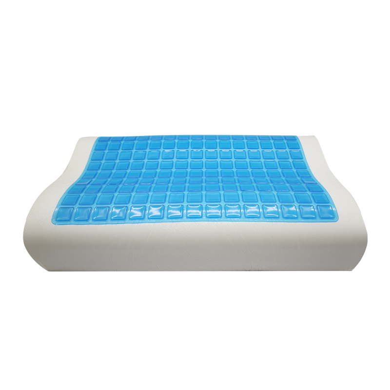 Contour Shape Pillow Gel Cooling Comfortable Memory Foam Pillow with Removable Cover