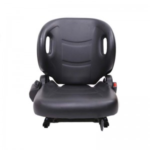 Folding Universal Vinyl Forklift Lift Truck Seat with Safety Switch
