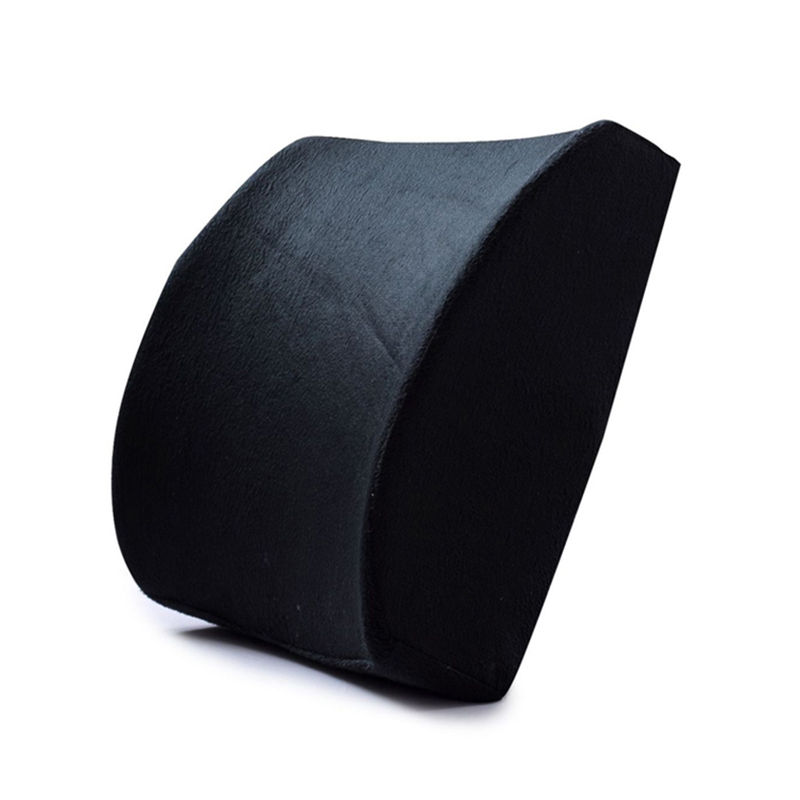 Portable Memory Foam Lumbar Back Support Pillow With Extensional Strap (2)