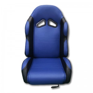 Big Discount Car Seat Racing Harness - Racing Black PVC Vinyl Seats Race Style BolsterLumbar Bucket Seat – Mikufoam